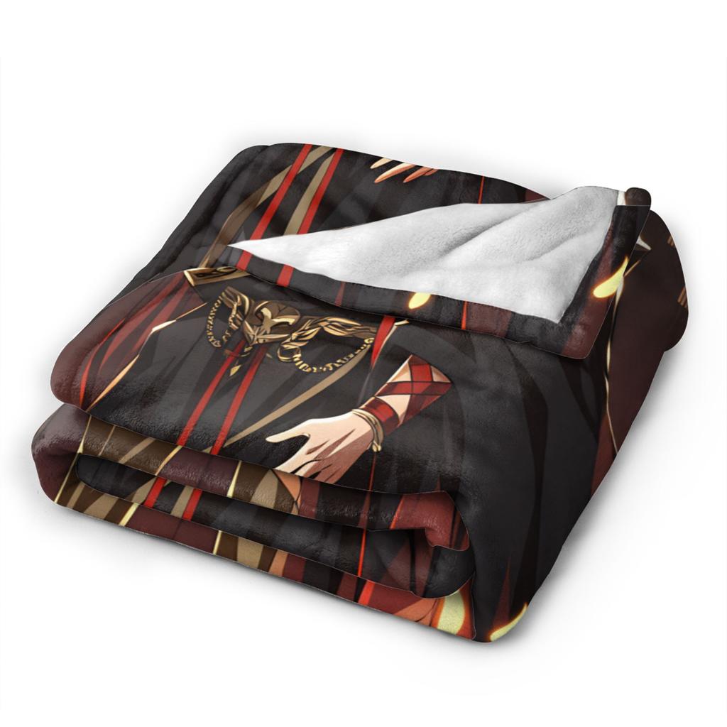 Warm Soft Blankets Travel Office Hades Zagreus Throw Blanket  Flannel Bedspread For Outdoor Funny Sofa Bed Cover
