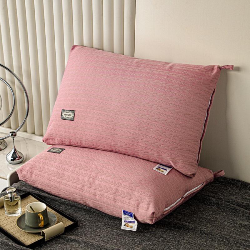 Rectangle High Neck Support Pillow - Non-Collapsing, Ideal for Dorms and Hotels, Knitted Core, Single Size.