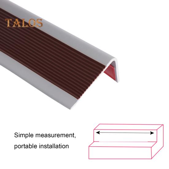 Self-Adhesive Stair Edge Protector Non-Slip Waterproof Stair Edge Stripe Indoor Outdoor Stair PVC Anti-slip