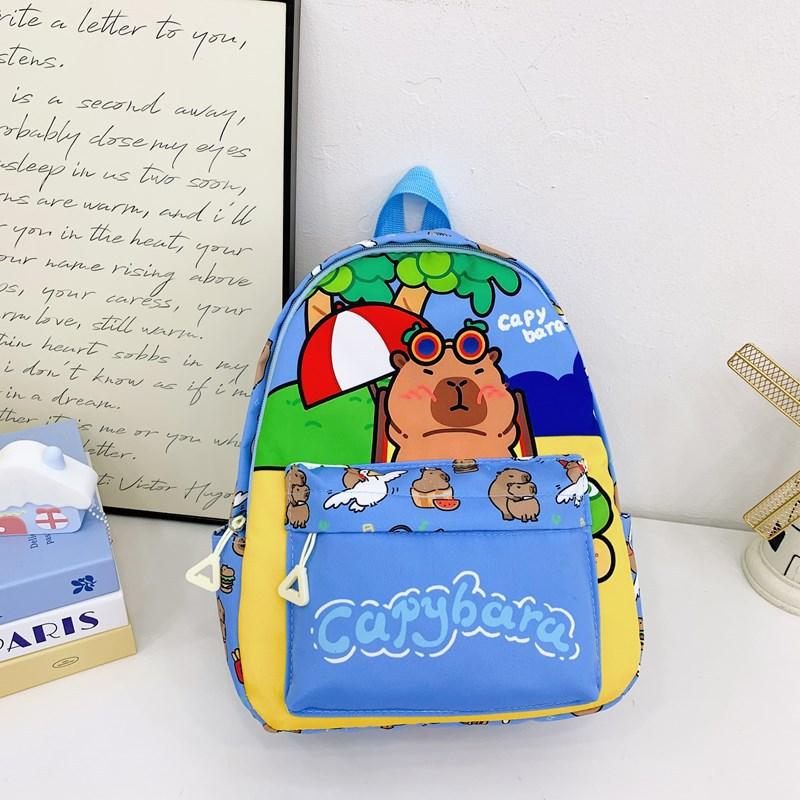 

Школьный рюкзак новый капибара любовь мультяшный любовь зарубежный стиль повседневный универсальный трендовый рюкзак синий