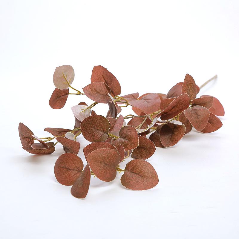 Elegant Artificial Eucalyptus Gold Coin Leaf Stem for Wedding Decor
