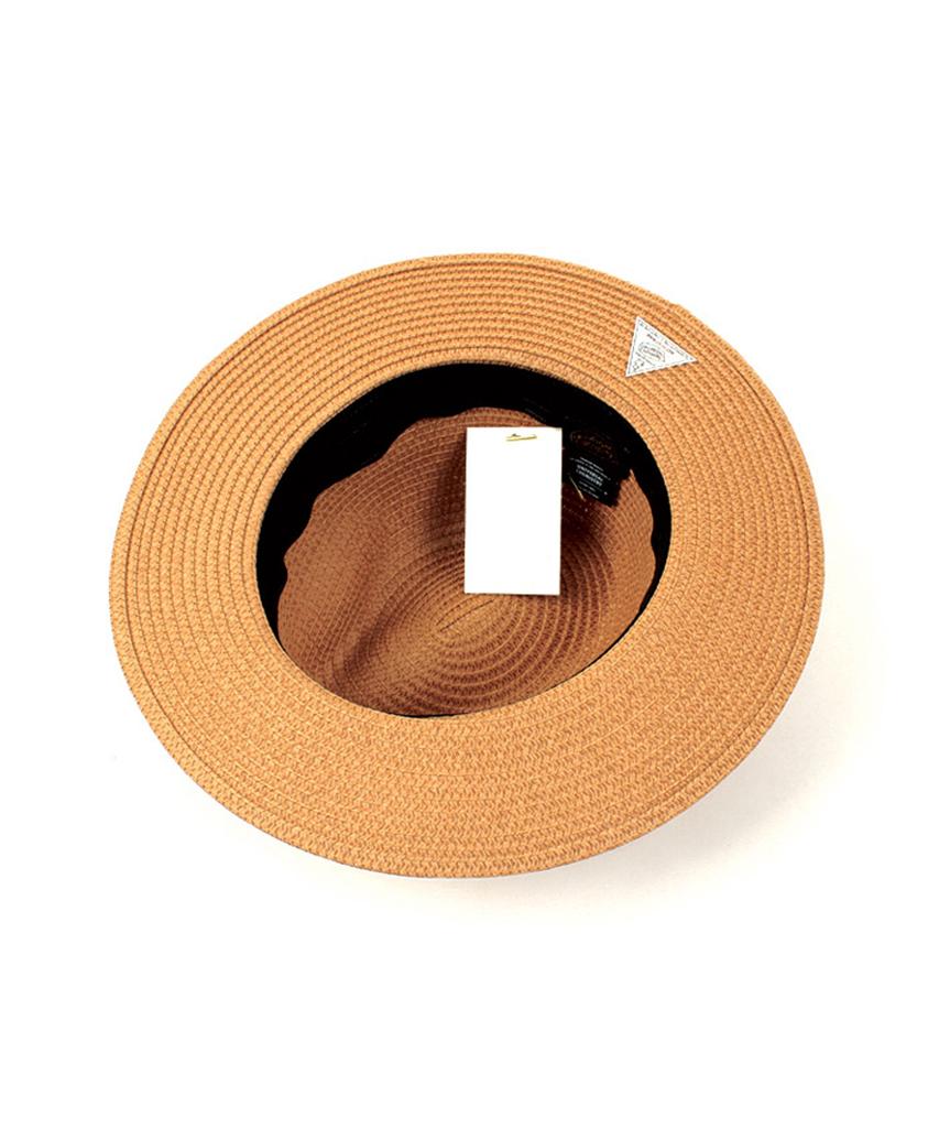 Yunibeosyeolkemiseuteuli Gold-Metal Summer Beige Fedora