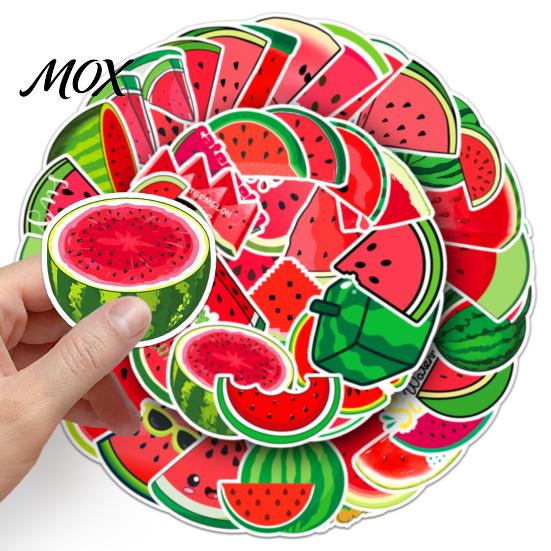 Assorted Fruit Stickers for Notebooks 50PCS Cartoon Watermelon Stickers, Waterproof Vinyl Decals, Summer Cute Decals Laptops DIY Crafts Water Bottles