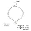 Charm Animal Dragonfly Pendant Double Layer Bracelet for Woman Wedding Stainless Steel Bracelets Engagement Fashion Jewelry