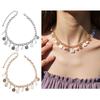 Modische Halskette Geometrische Anhänger Halskette Stilvolle Unregelmäßige Halskette Legierung Textur Geeignet für Modeliebhaber