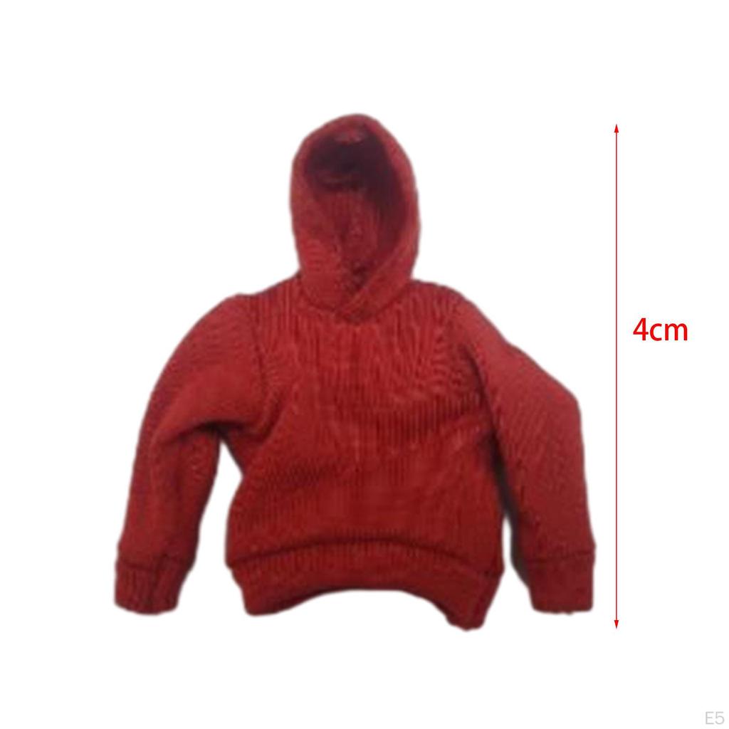 1/18 Męski Kostium Z Kapturem, Ręcznie Robione Ubrania Dla Lalek, Miniaturowe Ubrania Dla Modelu 3,75 Cala