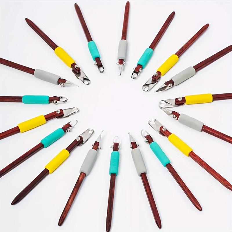 1pc Multi-Angle Rotating Pottery Wooden Carving Tool for Ceramic and Pottery