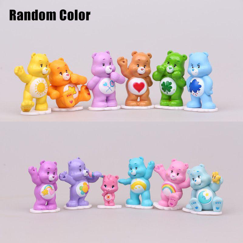 12 Stück Niedliche Care Bears Zeichentrickfiguren Für Kuchen Dekorationen Und Sammlungen