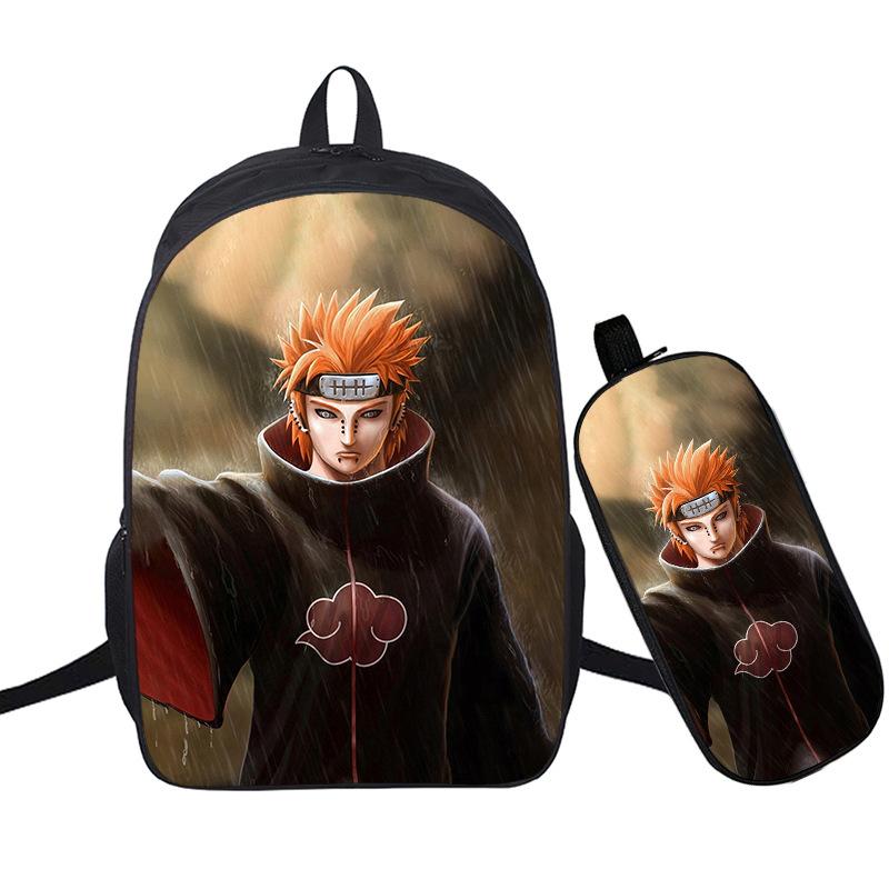 Riman 3D Digital Printing Backpack Two-piece Set Full-color Backpack Student Schoolbag