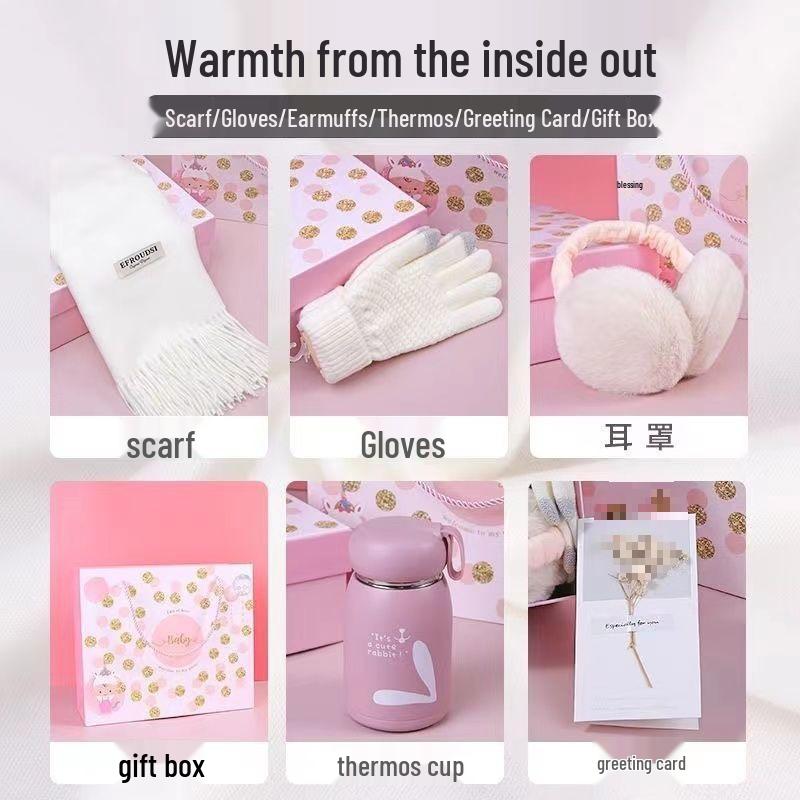Winter Scarf & Neck Gaiter Gift Set for Women - Perfect Birthday Present for Girlfriend
