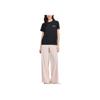 Skechers Godri Fashion Versatile Moisture-Wicking Quick-Dry Cool Breathable Short Sleeve T-Shirt Women tops Carbon-Black L225W183-0018