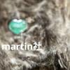 [USED] Re-listed German Traditional Teddy Bear by Martin, Featuring a Green Heart On the Chest and a Hat Measuring 21cm.