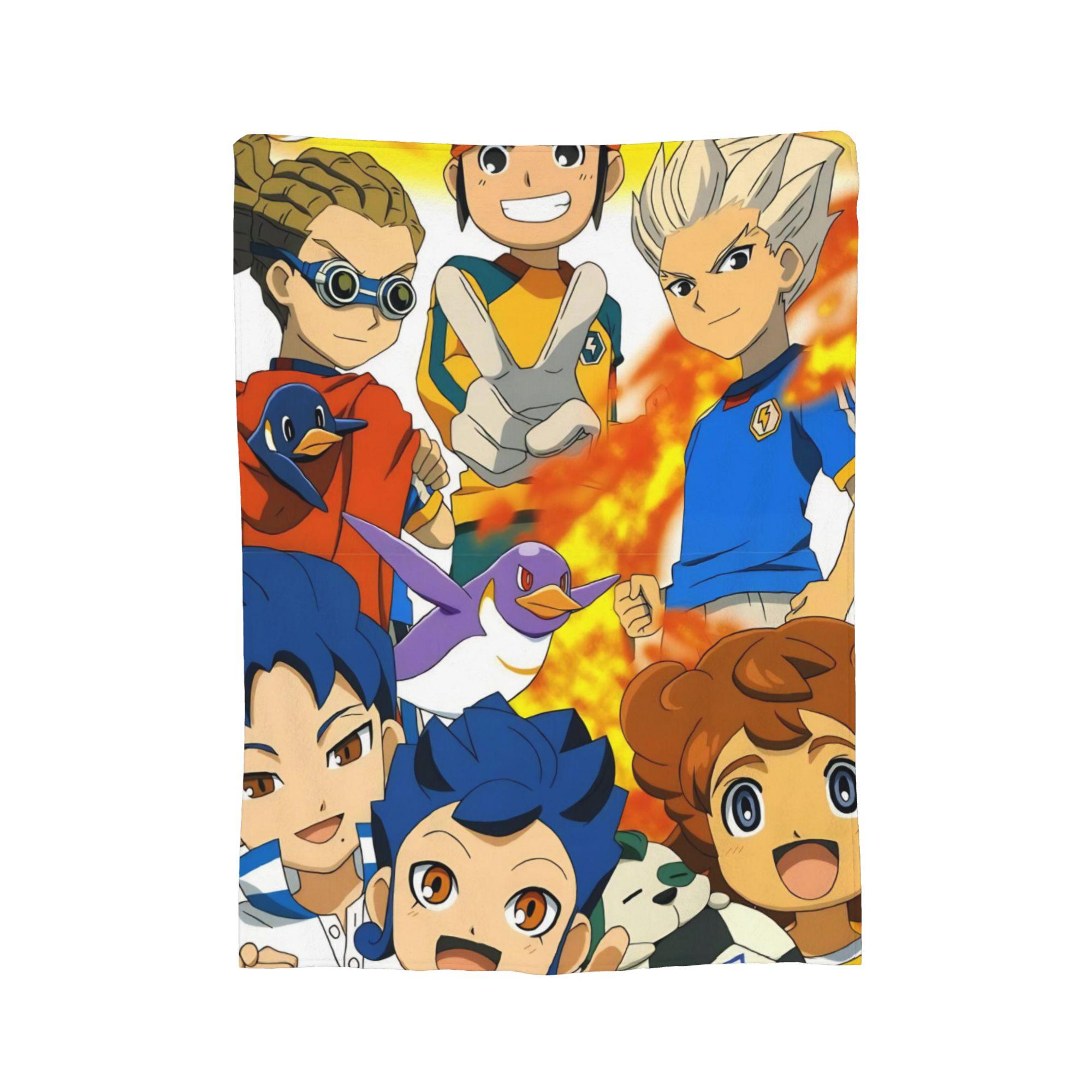 Аниме Аксель Блейз Иназума Один Пледы Флис Весна/Осень Многофункциональный Ультра-Мягкий Плед для Дома Путешествий Покрывало 30x40in