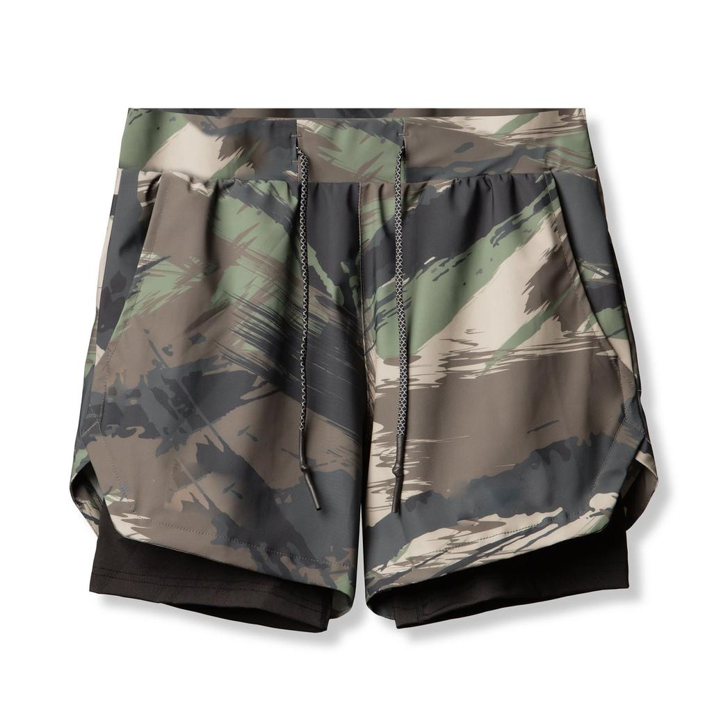 Summer Trendy Sports Shorts Outdoor Running Cycling Breathable Double Layer Shorts for Men