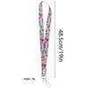 Colorful Cute Heart Neck Teacher Lanyard for Keys Keychain Badge Holder ID Credit Card Pass Key Ring Neck Straps Nurse Gift