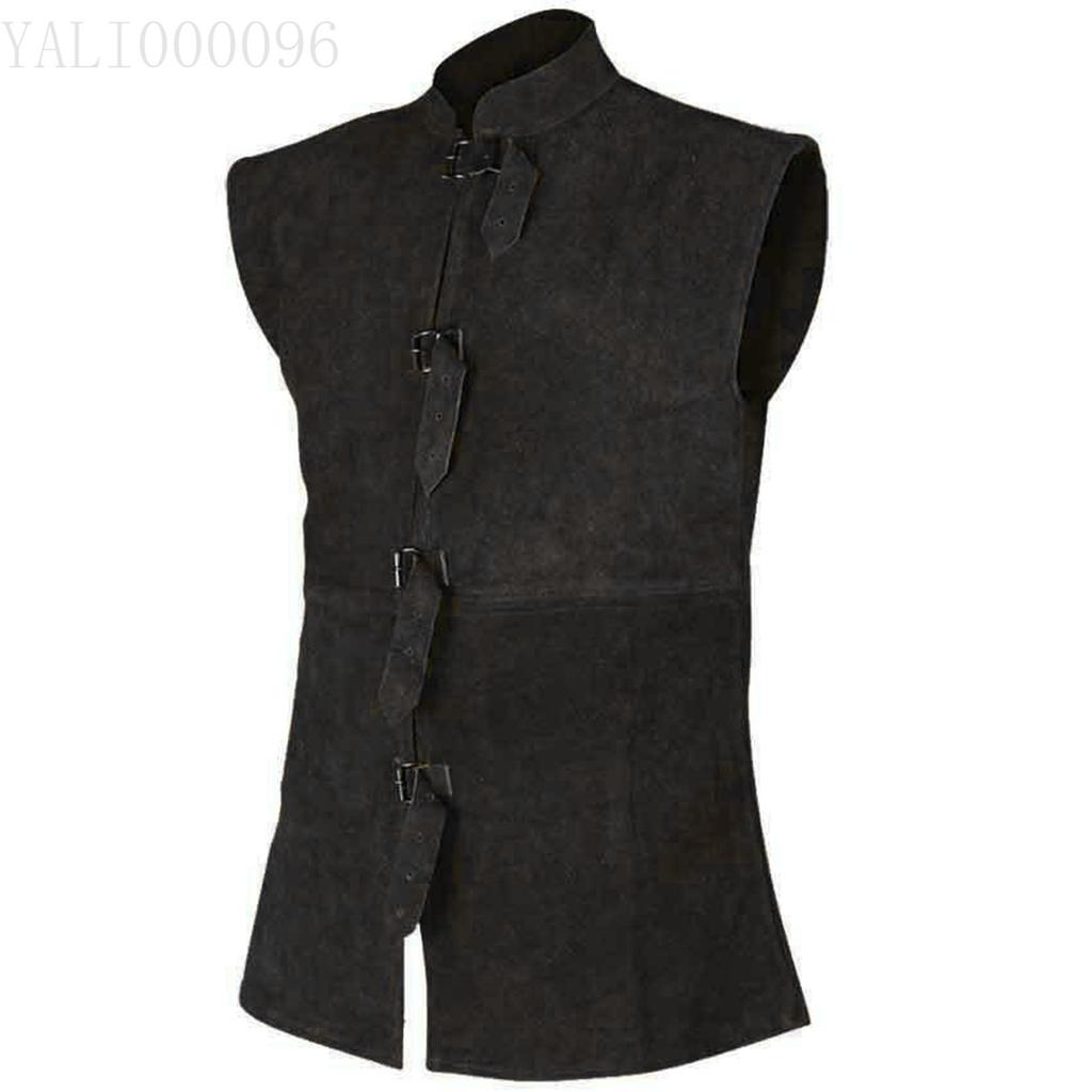 Medieval Renaissance Vest Gentleman Lace Up Waistcoat Kids Performance Costume