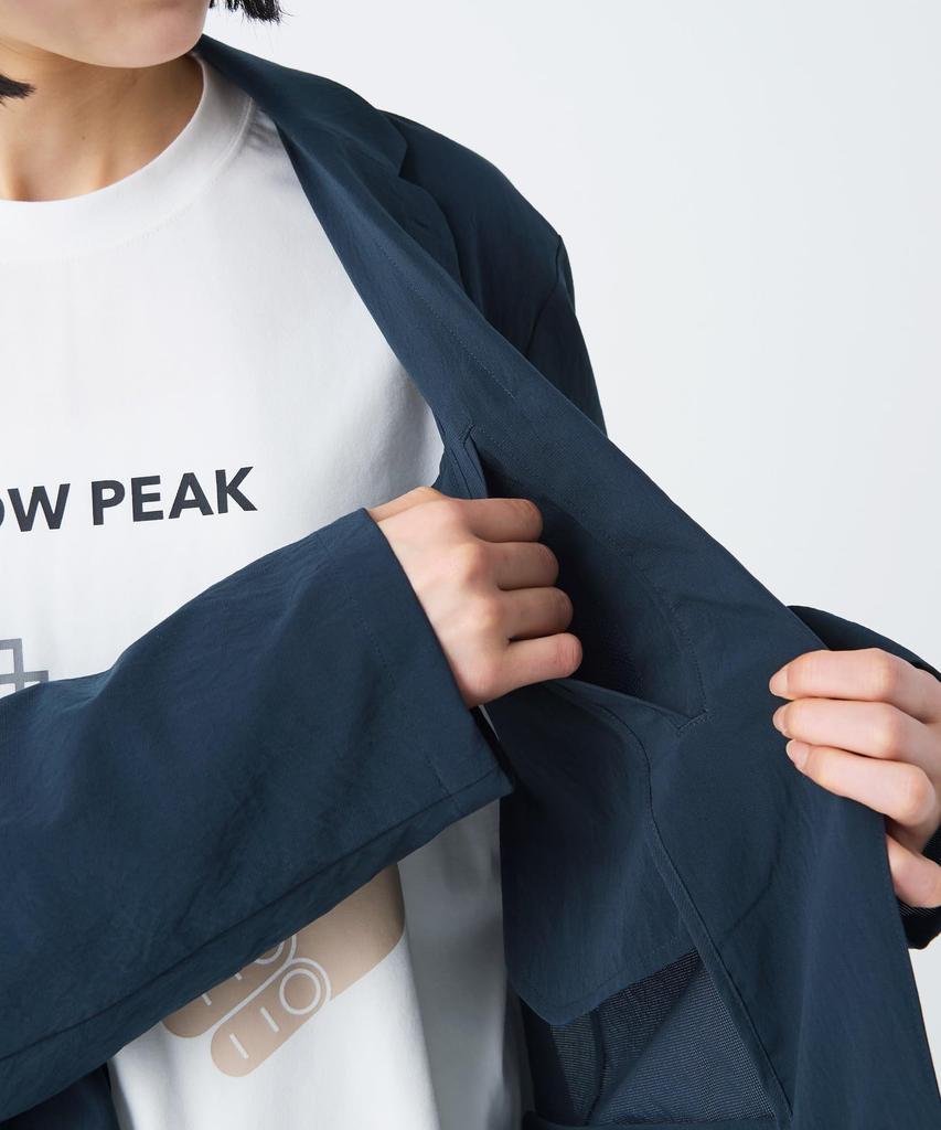 Snow Peak Breathable Quick Dry Jacket Outer Jacket for Men and XL JK-26SU011 Women, GREIGE,