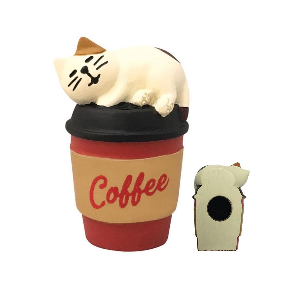 Japanese Cat Magnet: Cute Resin Sticker & Message Clip Toy for Refrigerator Decor