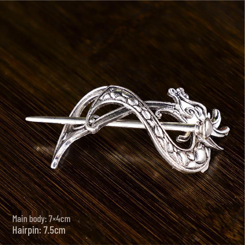 Hanfu Haarkrone: Unisex Kopfschmuck im antiken Stil mit Haargummi und Nadeln für Cosplay, Fotografie und Auftritte.