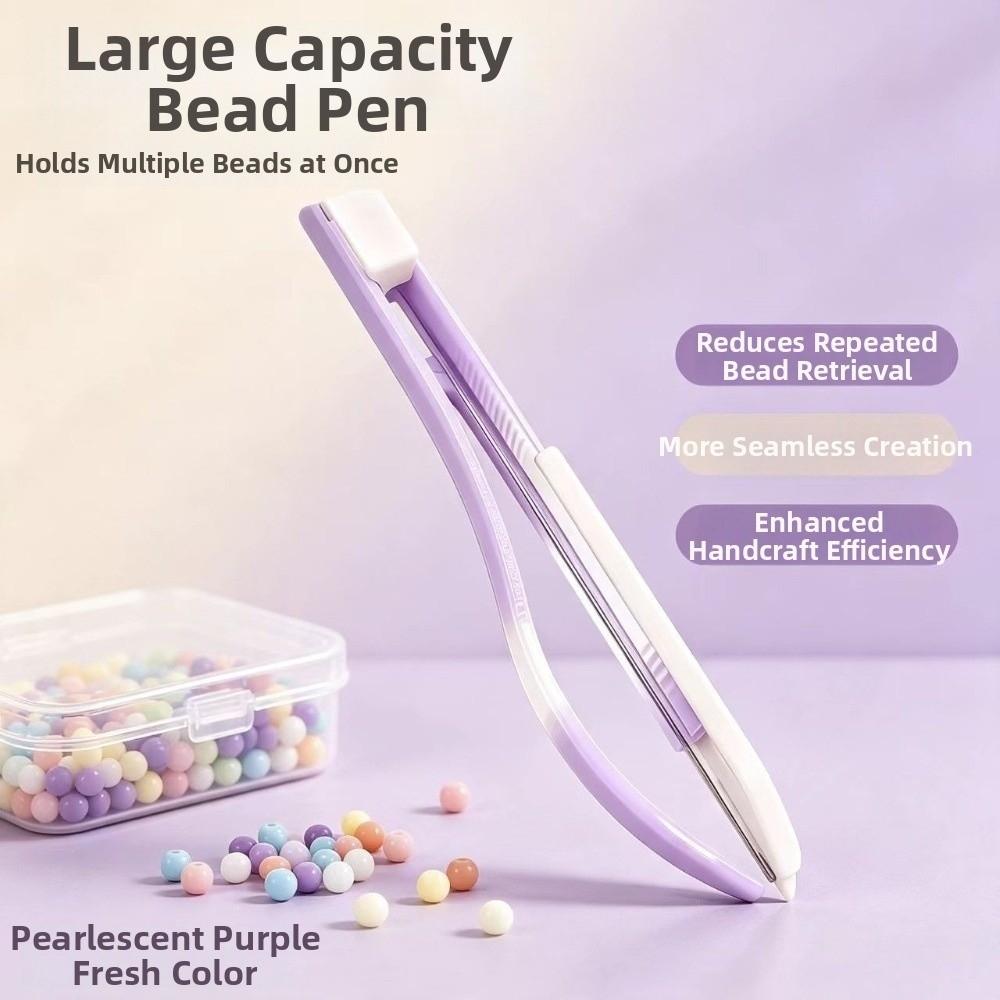 Efficient Storable Bead Pen 2in1 Perler Bead Placement Pen Collage Bead Tool Handmade Craft