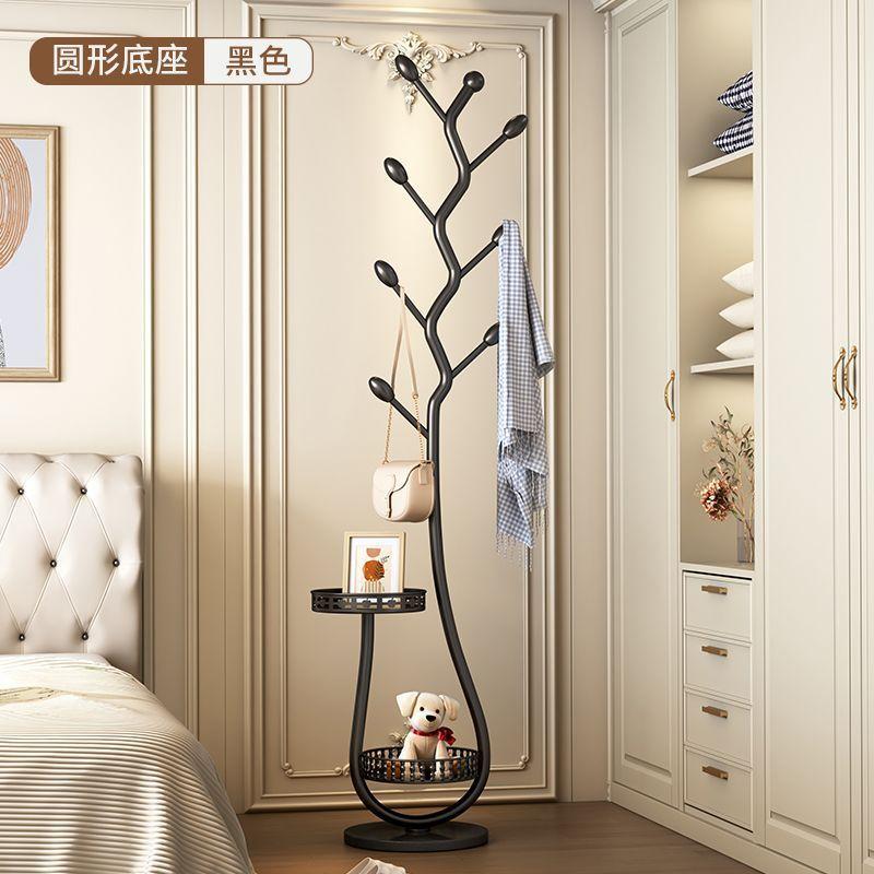 Domestic Floor Hanger Home Bedroom Standing Iron Coat Rack Living Room Entrance Coat Hat Key Storage Interior Luxury Decoration