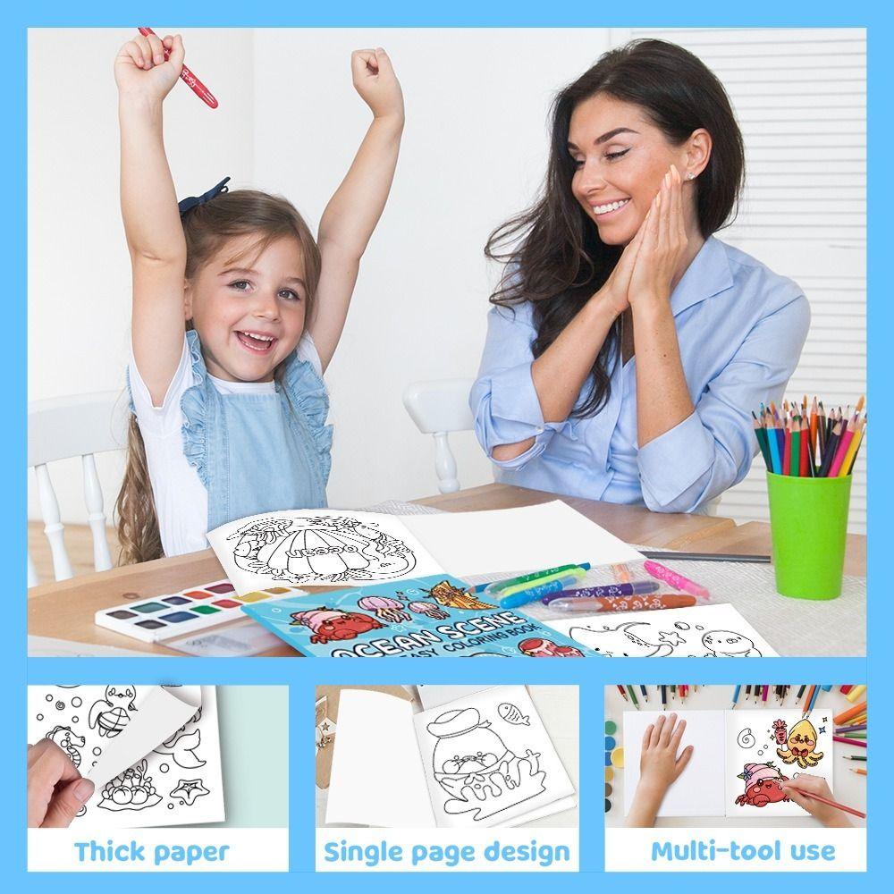 DIY Graffiti Painting Book Educational Montessori Drawing Toys Doodles Book Adults and Teens