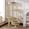 Lezizi Cat Tree with Condo and Sisal Scratching Post