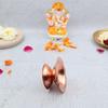 DOKCHAN Kupfer Diya Ständer | Akhand Diya | Öllampe für tägliche Puja & andere religiöse Rituale und Zuhause, Büro & Tempel Festliche Geschenke | Heimdeko