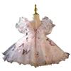 Summer Flower Fairy Party Dress for Little Girls - Puffy Princess Costume for One-Year-Olds