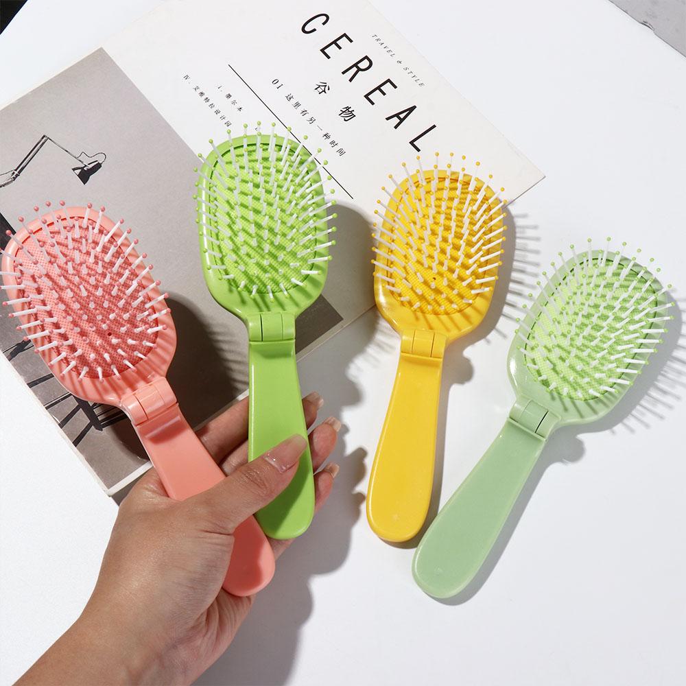 

Антистатический инструмент для ухода за волосами портативный мини-массажер для головы расческа складная воздушная подушка расческа для девочек розовый