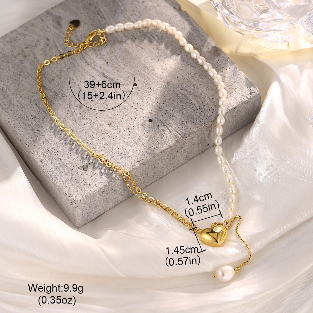 New natural freshwater pearl earrings, small daisy necklace for women, niche design, exquisite and sweet, versatile necklace for women