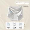 Women's Plus Size High-Waist Cotton Underwear - Antibacterial, Skin-Friendly, Breathable, Seamless Triangle Shorts