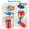 10/1PCS Portable Soda Can Lid Silicone Straw Soda Can Lid with Straws Reusable Suitable for Canned Beverages Beer Juice Soda