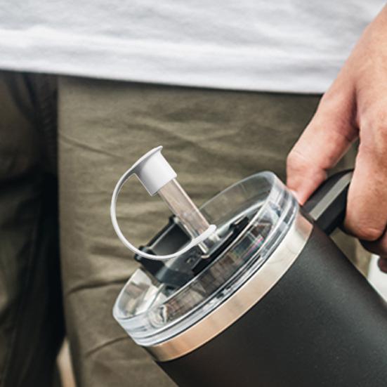 4Pcs Silicone Straw Cover Set for 20oz 30oz 40oz Tumblers Easy To Clean Cute Durable Straw Topper Hats