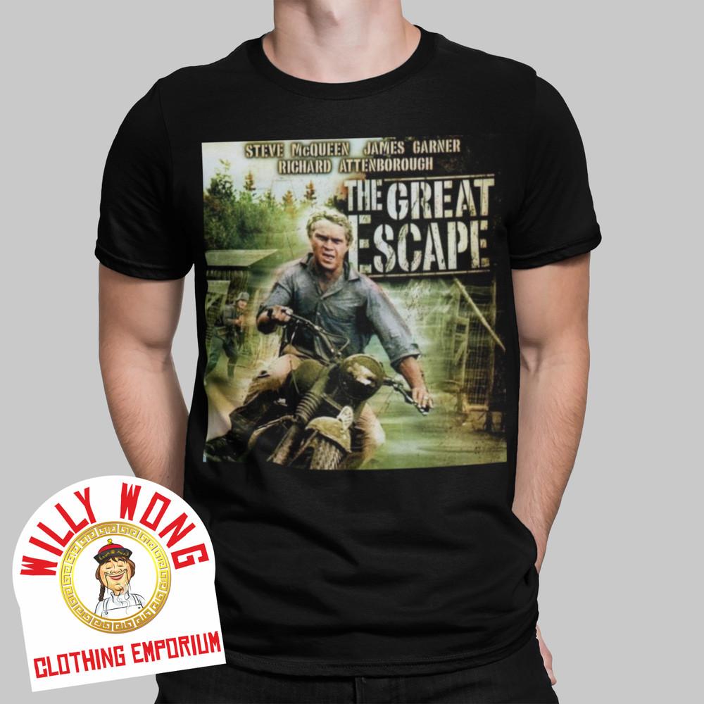 

The Great Escape T-SHIRT MOVIE FILM WAR Movie Retro Vintage Hipster Classic Unisex T-Shirt L