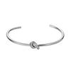 Titanium Steel Minimalist Infinity Knot Bracelets For Men And Women With 18k Gold Plating