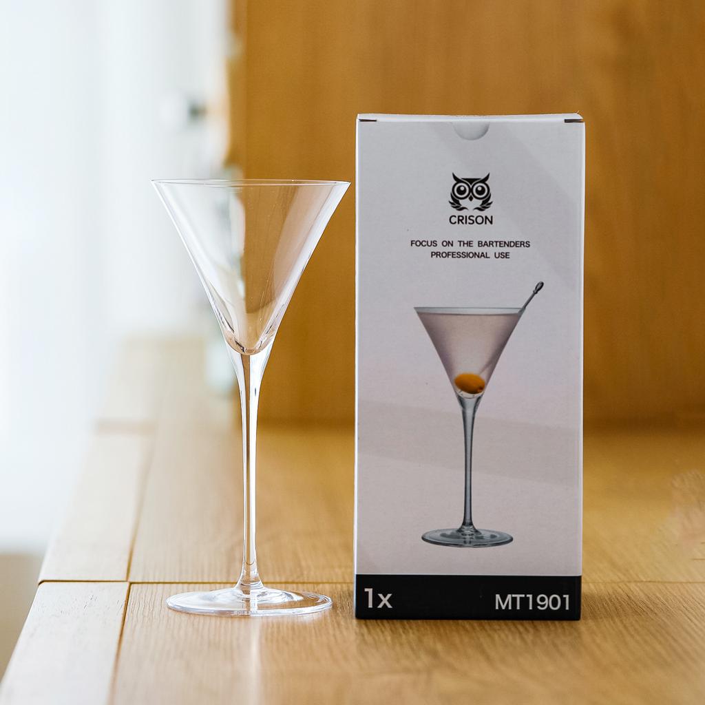 MT1901 CRISON Estilo Japonés Martini Copa de Cóctel de Cristal Copa de Vidrio para Fiesta de Boda Fiesta de Cóctel 145ml