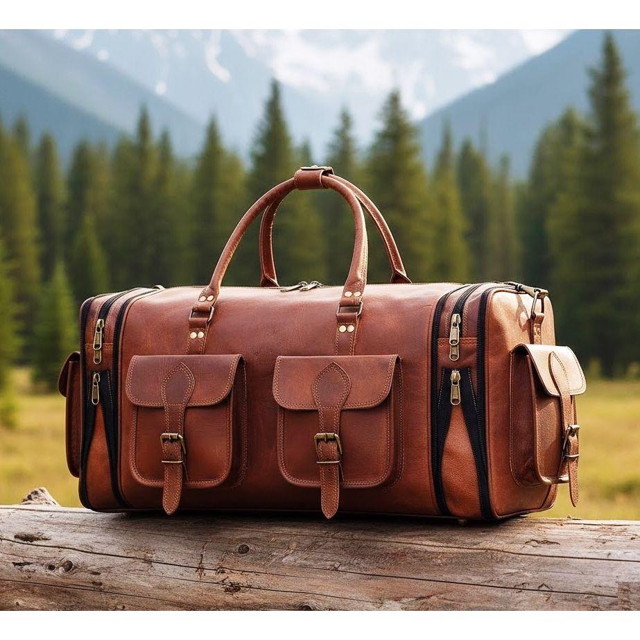 Set Borsa Da Viaggio Da Uomo, Borsa Weekend Da Uomo, Borsa Weekender Da