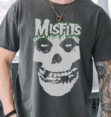 Misfits Crimson Ghost T-Shirt 80er Punk Rock Vintage Schwarz Comfort Colors 1717 Tee