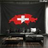 Schweizer Nationalmannschaft Wandteppich Ästhetischer Wandbehang Bedruckte Stoffdecke Dekorative Wandteppiche für Schlafzimmer Wohnzimmer Heimdeko