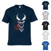 Qualitäts Comic Venom Spider-man Herren Baumwolle Kurzarm Rundhals T-Shirt**