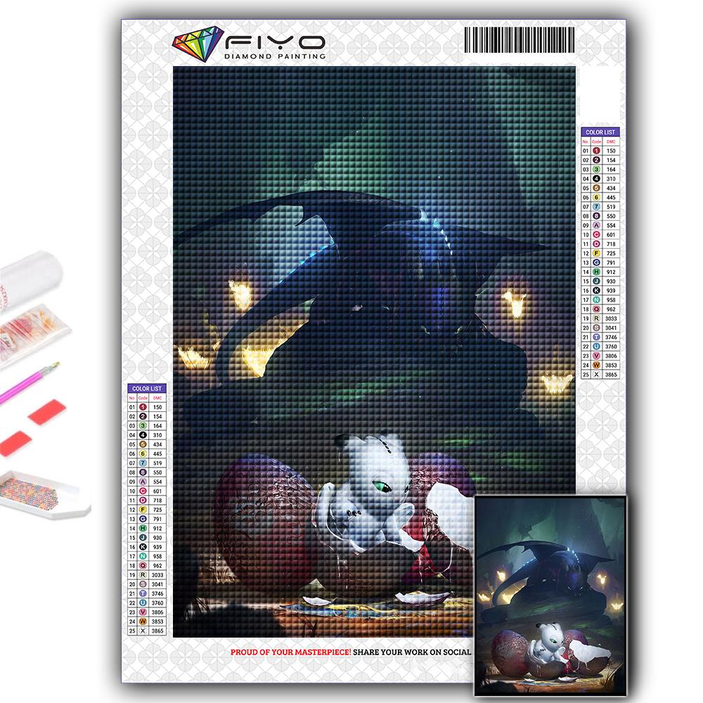 Cross Stitch Kit DIY Diamond Embroidery European Dragon Diamond Painting Home Decor