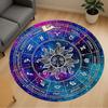 1pc Astrology Zodiac Round Chair Mat Area Rug - Non-Slip, Floor Mat for Office, Bedroom, and Indoor Decor C1125418