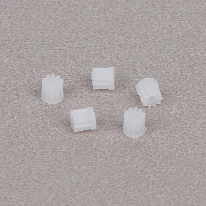 5/10Pcs For 0.8Mm Motor Shaft Wear Resistant Transmission Gear Accessories For Rc Toy M0.2 10 Teeth Plastic Pinion
