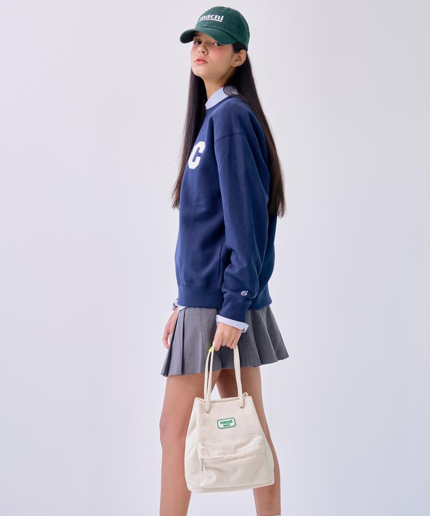 Macni Corduroy String Bag_Ivory