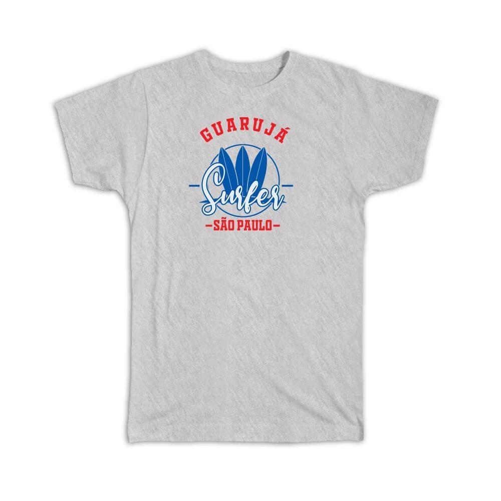 Gift T-Shirt : Guaruja Brasil Surfer Tropical Souvenir Travel S