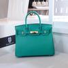 High-quality Version H Home First-layer Cowhide Lychee Pattern Platinum Bag, Portable Shoulder Crossbody Kelly Women's Bag