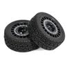 4Pcs RC Rally Tires Glued On Road Tyre Wheels with 12mm Hex for Tamiya TT02 TT-01 XV01 PTG-2 DF-03 WR8 Racing Car Upgrades
