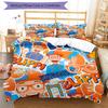 3pcs Blippi1 Pattern Bedding Set Duvet Cover Set Includes Duvet Cover &pillowcases, Perfect All Season Bedroom Decoration & Gift