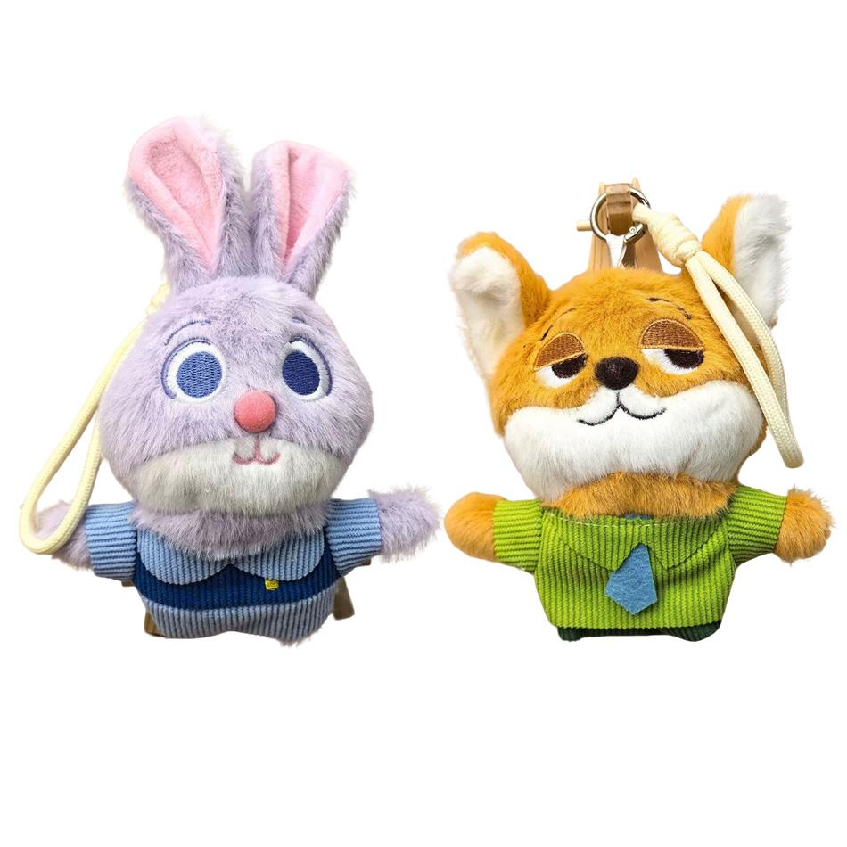 Najnowsza Pluszowa Zawieszka Zootopia Lisek Nick i Króliczka Judy Urocza pluszowa zabawka zwierzątko zaprojektowana dla Dzieci i Fanów Prezent Świąteczny